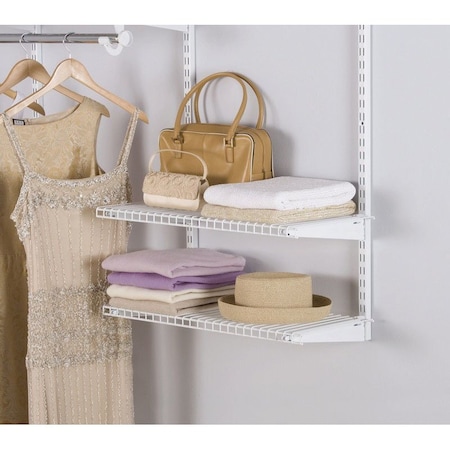 Rubbermaid Rubbermaid Configurations 26.9 in. H X 12.4 in. W X 1.5 in. L Steel Stacking Add-On Kit 3H91-03-WHT